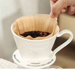 100 Pcs/Bag Wooden Original Hand Drip Paper Coffee Filter Espresso Coffee Filter Packs Tea Bag Strainer Green Tea Infuser