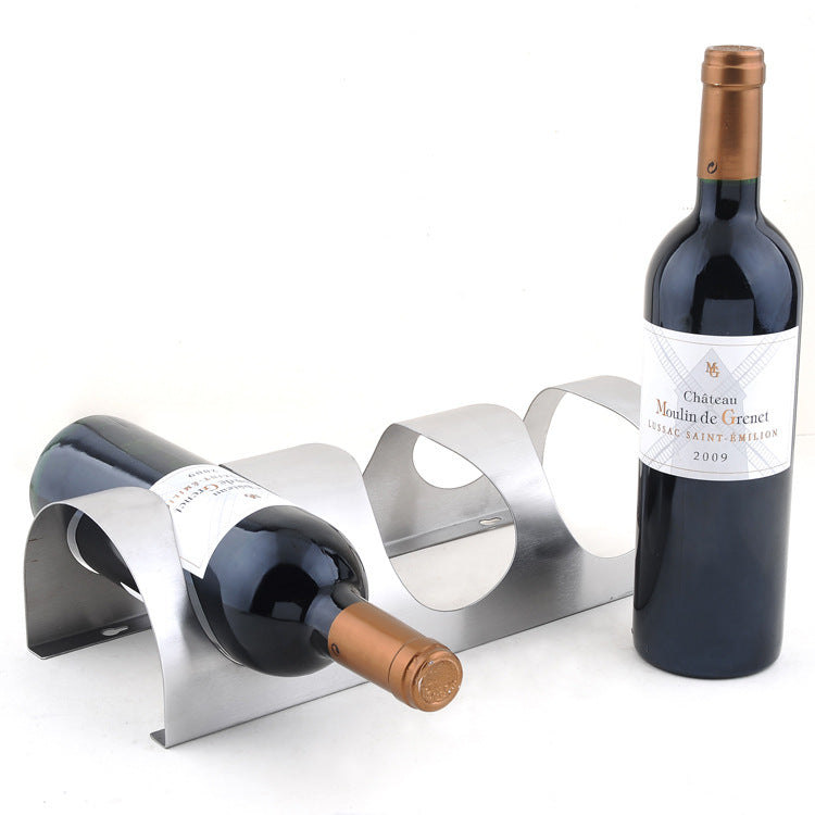 1PC 3 or 4 Hole Stainless Steel Wall Mounted Wine Holder Rack Household Wine Bottle Holder For Homeuse With Screws
