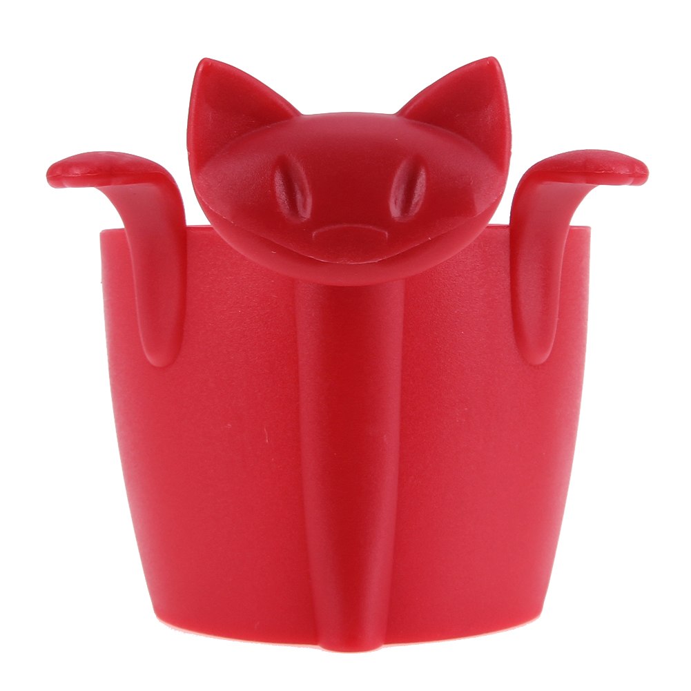 Coffee Tea Infuser Teapot Tea Strainer Cartoon Animal Kitten Plastic Teabags Filter Drinkware Coffee Tea Accessories