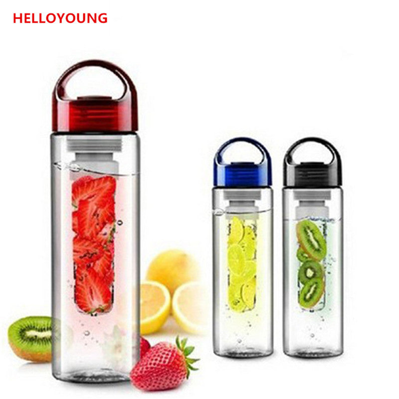 CJ013 Fruit Infuser/Infusing Drinking water bottle Lemon bottle Fruit Juice maker bike/travel bottles BPA Free 700ml Drinkware