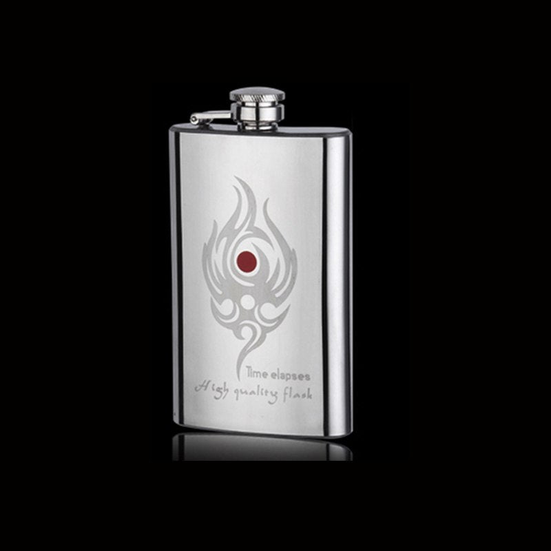 NEW 5 styles Creative Mirror drawing Stainless steel Flagon my Liquor Whisky Alcohol vodka Hip Flask Portable outdoor wine pot