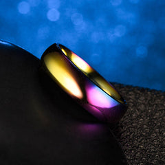 Rainbow Ring Titanium Steel Ring Lose Weight Slim Ring Magnetic Therapy Men Women Health Care Jewelry 1PC 16-23mm
