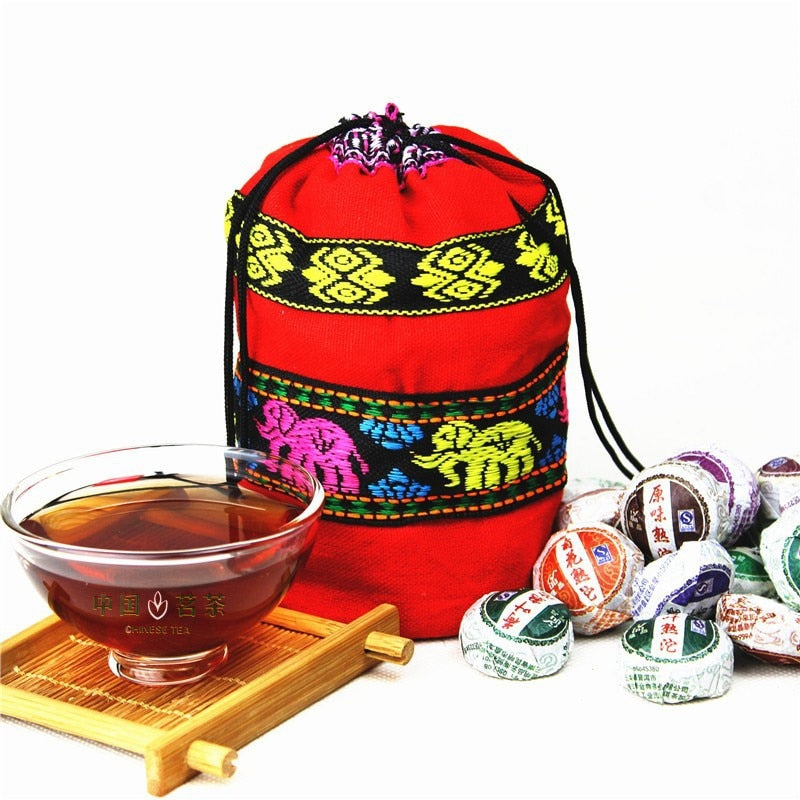 HelloYoung10 Flavors China tea Raw and Cooked Puer tea Slimming Mini shu Puerh tea Tuocha