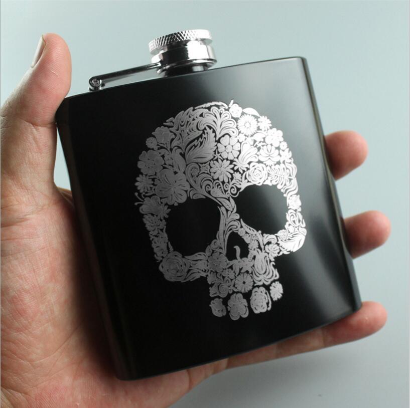 6oz 304 Stainless Steel Hip Flask Liquor Whisky Vodka Alcohol Drinkware Flasks Flagon Outdoor