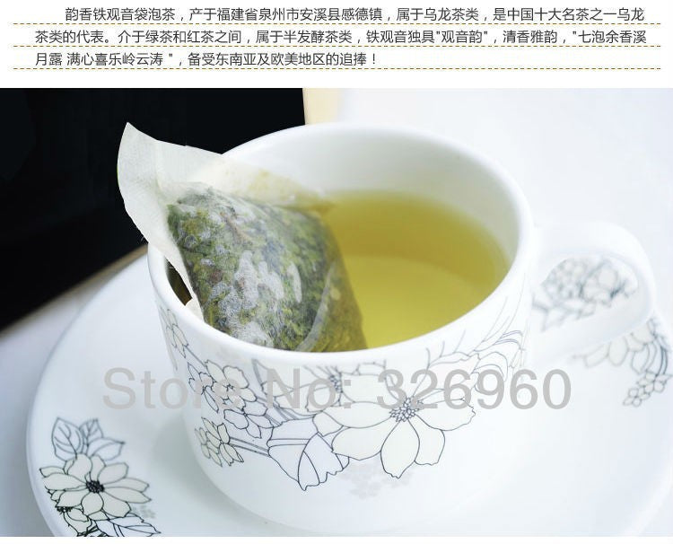 HelloYoung24 Bags Chinese Tieguanyin Tea Oolong Tea Black Tea Green Tea Puer Tea Herbal Tea New Tea