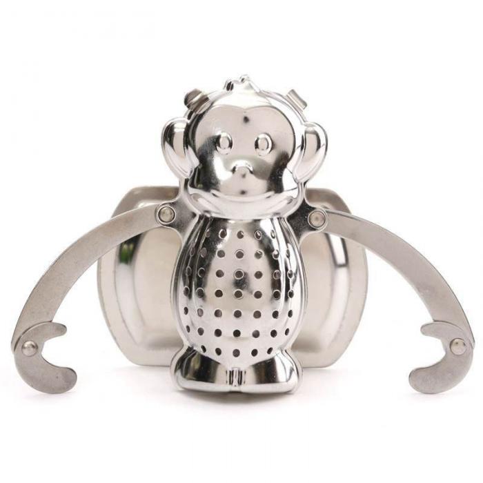 Heart/House/Duck/Monkey/Teapot/Ball/Bird/Shell Full Shape Stainless Steel Infuser Filter Strainer Tea Ball Spoon E2S