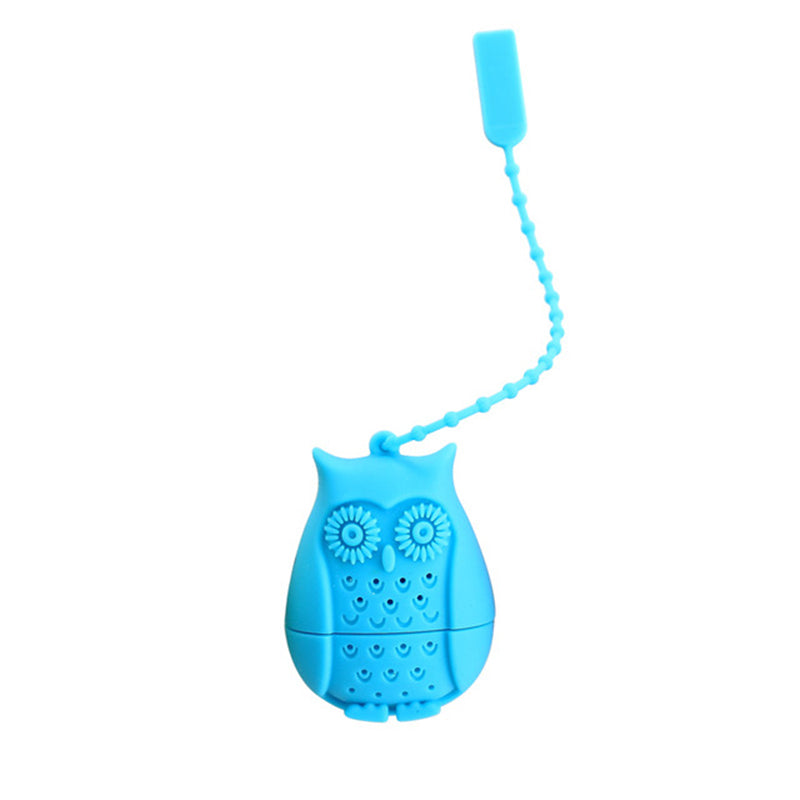 Hot Sale Owl Tea Bags Tea Strainers Silicone Teaspoon Filter Infuser Silica Gel Filtration coffee tea infuser