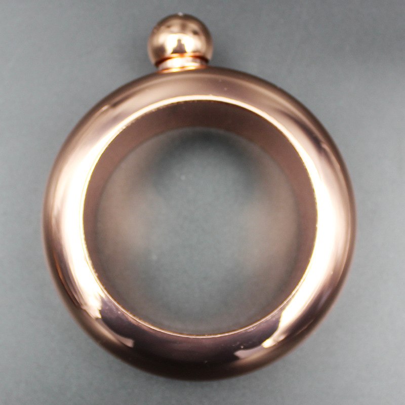Bangle Bracelet Hip Flask Portable Round Chic Elegant Wine Mixed Bottle 3.5 oz Whiskey Vodka Alcohol Drinkware