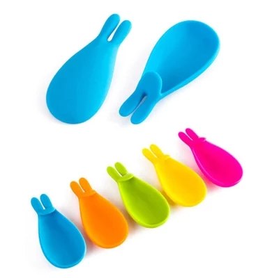 Creative Silicone Gel Rabbit Shape Tea Infuser Bag Holder Candy Colors Mug Gift-F1FB