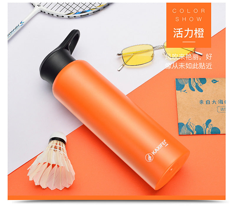 Vacuum Insulated Bike Bicycle Cycling Sports Water Bottle Stainless Steel Flask Jar Leak-proof Canteen 550mL 750mL