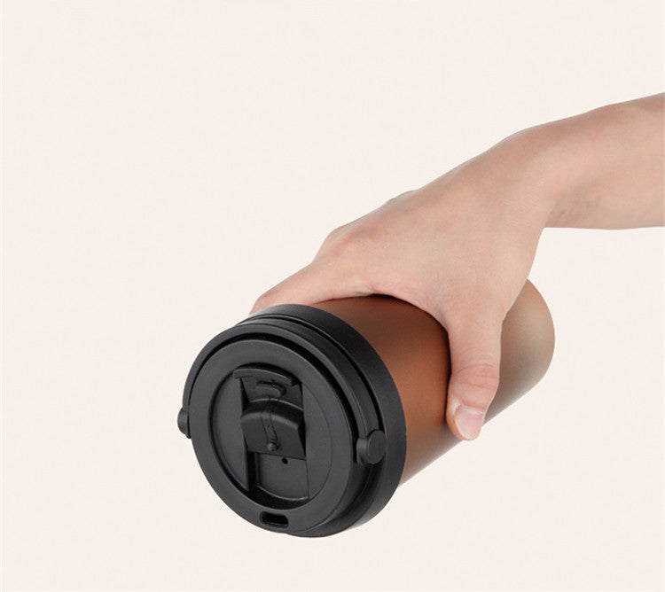 500ml Double Wall Stainless Steel Vacuum Flask Car Thermos Mugs With Handle Coffee Tea Travel Thermal Bottle Tumbler Thermocup