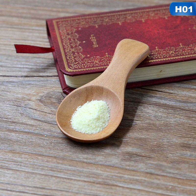 1Pcs Hot Selling Small Little Mini Natural Wooden Spoon Scoop Tea Honey Coffee Condiment Salt Sugar Spoon