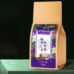 茯苓酸枣仁玫瑰大枣百合栀子桑葚大麦助眠安神失眠多梦 北京同仁堂Poria Jujube Seed Tea Promote Sleep insomnia 150g*2