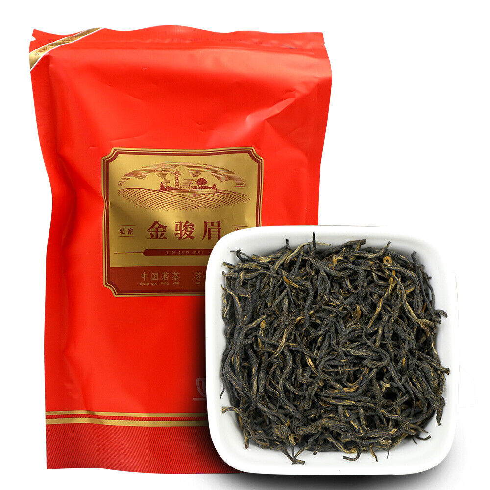 HelloYoung Organic Wuyi Black Tea Jin Jun Mei Golden Eyebrow Junmee Chinese Black Tea 250g