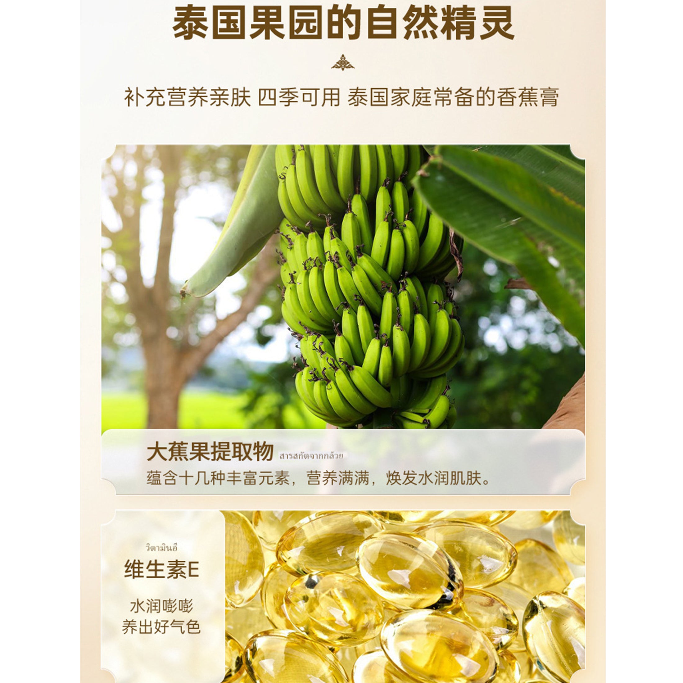 1 Box 15g Natural Banana Oil Anti-Drying Crack Foot Cream Heel Cracked Repair Cream Removal Dead Skin Hand Feet Care