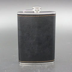 High Quality Stainless Steel 9 Oz Hip Flask Leather Whiskey Wine Bottle Retro Engraving Alcohol Pocket Flagon With Box Gifts
