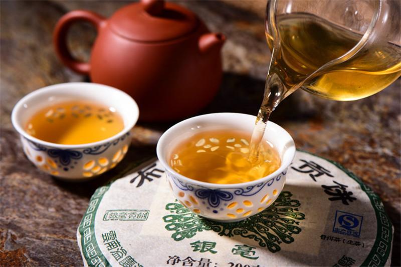HelloYoung200g Chinese Yunnan Brown Yin Hao Puer Raw Tea Cake Puerh Tea Puer Tea Green Food
