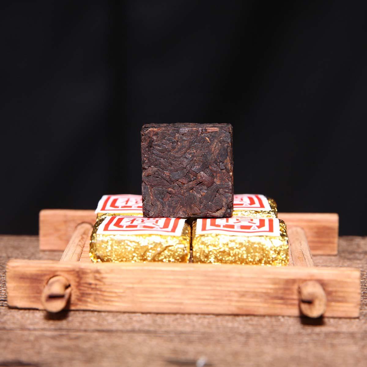 HelloYoung 50g-500g Yunnan Bulk Ripe Puerh Tea Bohai Square Mini Puer Tea Brick Tea 1Pc/Cup