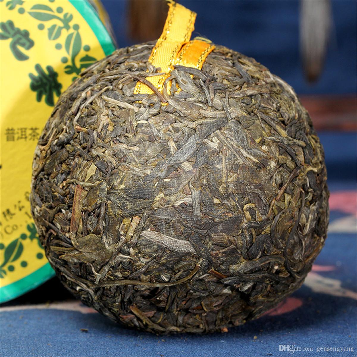 HelloYoung Xiaguan Golden Silk Tuo Cha Natural Puer Tea Raw Pu-erh Tea Green Tea Bags 100g
