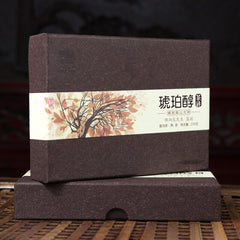 Amber Chun *  Haiwan Bulang Mountain Old Tree Puerh Puer Tea Ripe Brick 250g