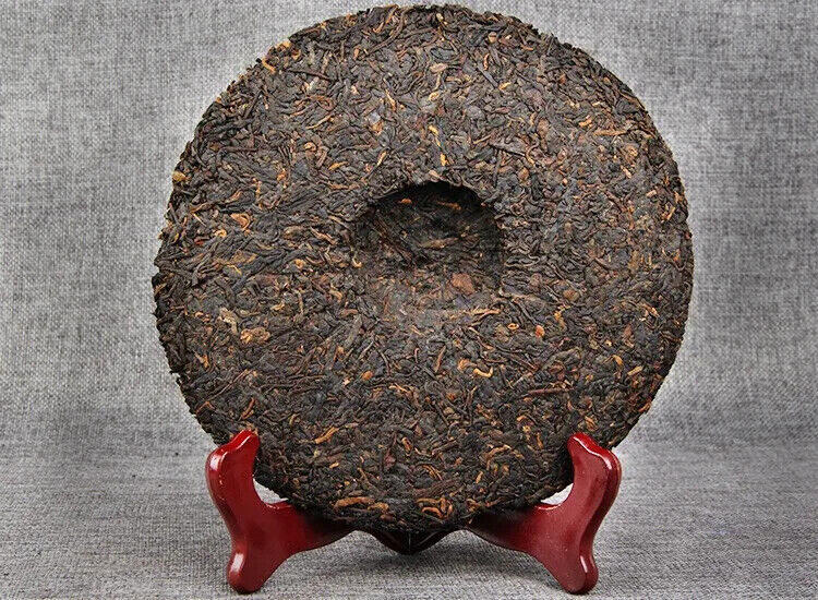 Menghai Ripe Tea Cake Tea Biyibi Tea Ripe Puwen Yunya Qizi Cake Tea 357g