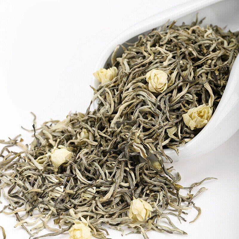 HelloYoung Jasmine Flower Green Tea Mo Li Piao Xue Jasmine Mixed with Green Tea Loose Leaf