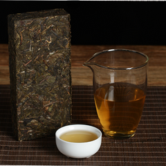 500g Premium Puerh Raw Tea Brick Golden Leaf Yunnan Pu-erh Tea Chinese Pu'er Tea
