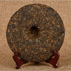 357g Yunnan Pu'er Ripe Tea Jingmai Mountain Puerh Cooked Tea Cake Old Pu-erh Tea
