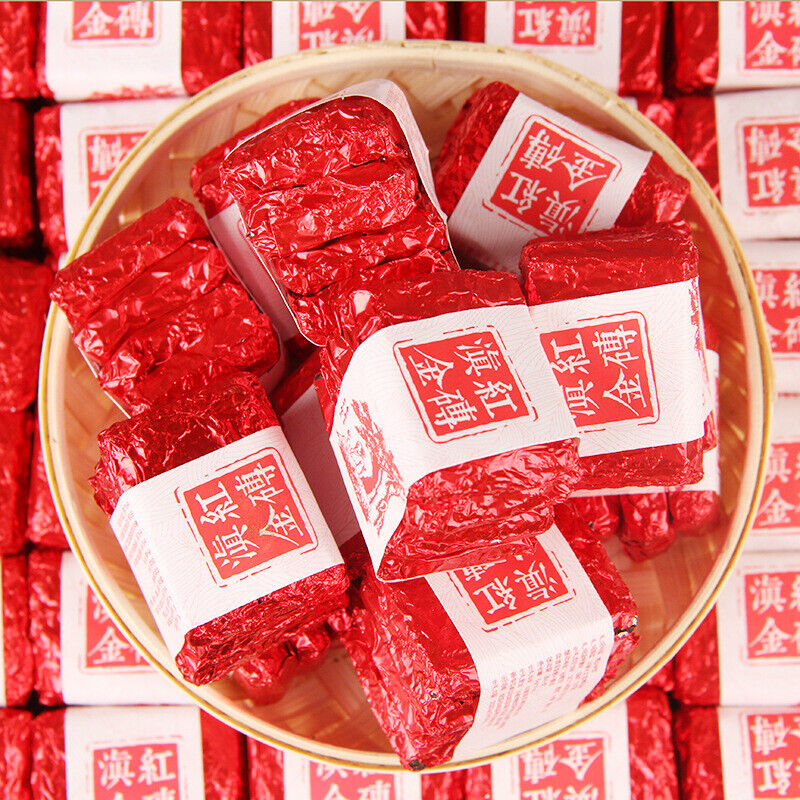 China Yunnan Dian Hong Gold Tea Brick DianHong Kungfu Black Tea Mini Brick