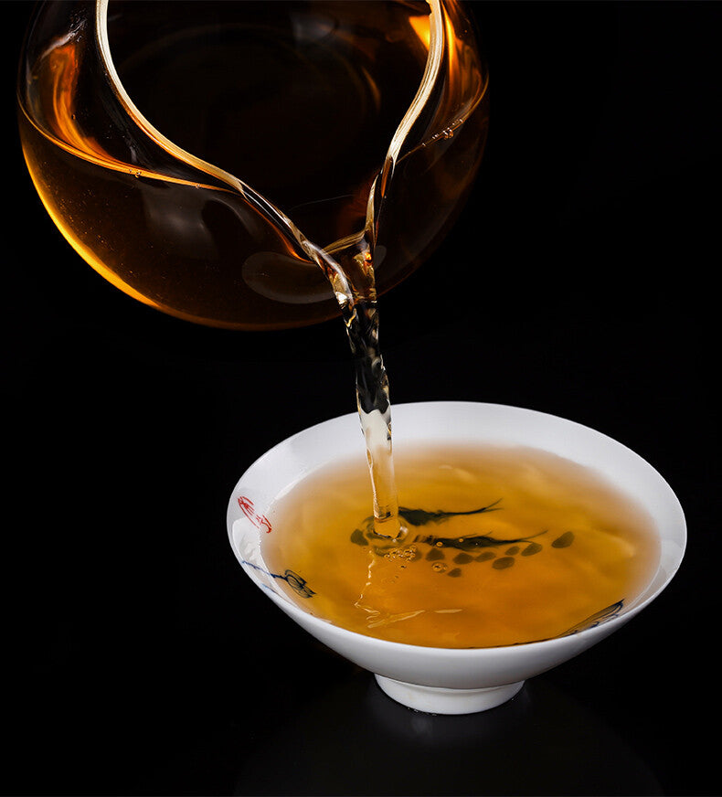 2007 BA JIAO TING Liming 7540 Pu-erh Tea 357g Raw Cake Menghai Qi Zi Bing Cha