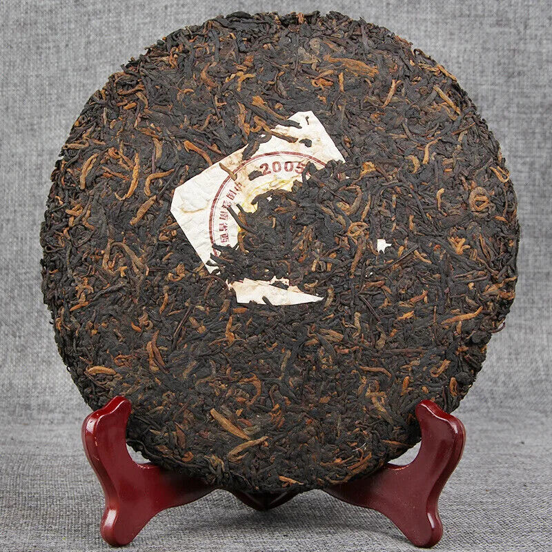 Menghai Ripe Tea Cake Tea Biyibi Tea Ripe Puwen Yunya Qizi Cake Tea 357g