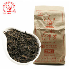 HelloYoung Three Cranes Sanhe Loose Liupao Tea Dark Tea 2301 Aged Teas 250g