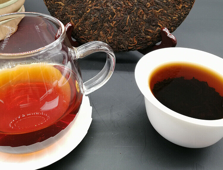 HelloYoung Yunnan Tong Qing Hao Yiwu Mt. Old Tea Puerh Tea Cake Ripe Puer Cooked 357g
