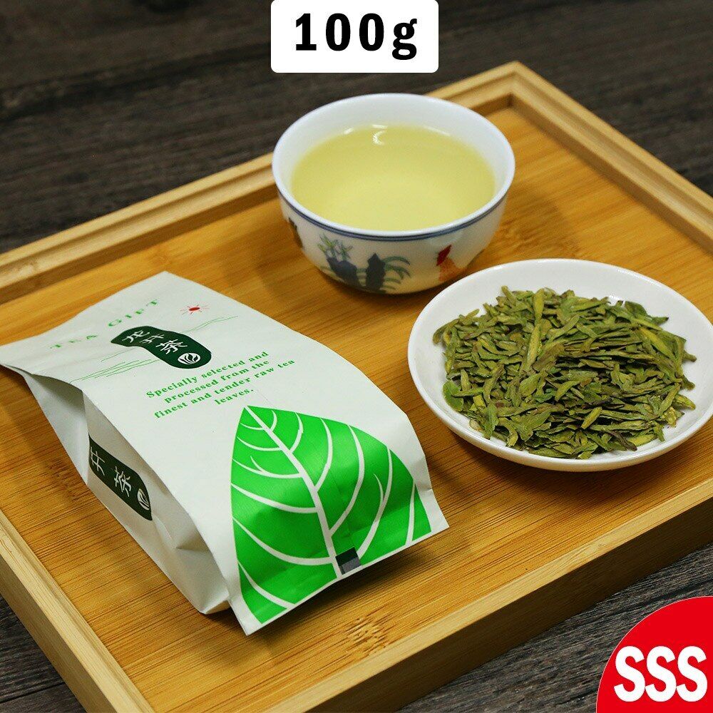 HelloYoung 2023 Chinese Xihu Dragon Well Long Jing Longjing Green Tea Lung Ching Tea 100g