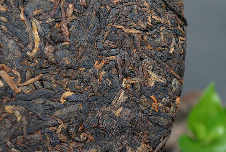 HelloYoung High Mountain Arbor Materials Xiaguan FT7573 Puerh Puer Ripe Tea Cake 357g