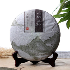 HelloYoung Menghai Dayi 7542 Pu'er Tea Cake Chinese Yunnan Puerh Pu-erh 357g Raw Puer