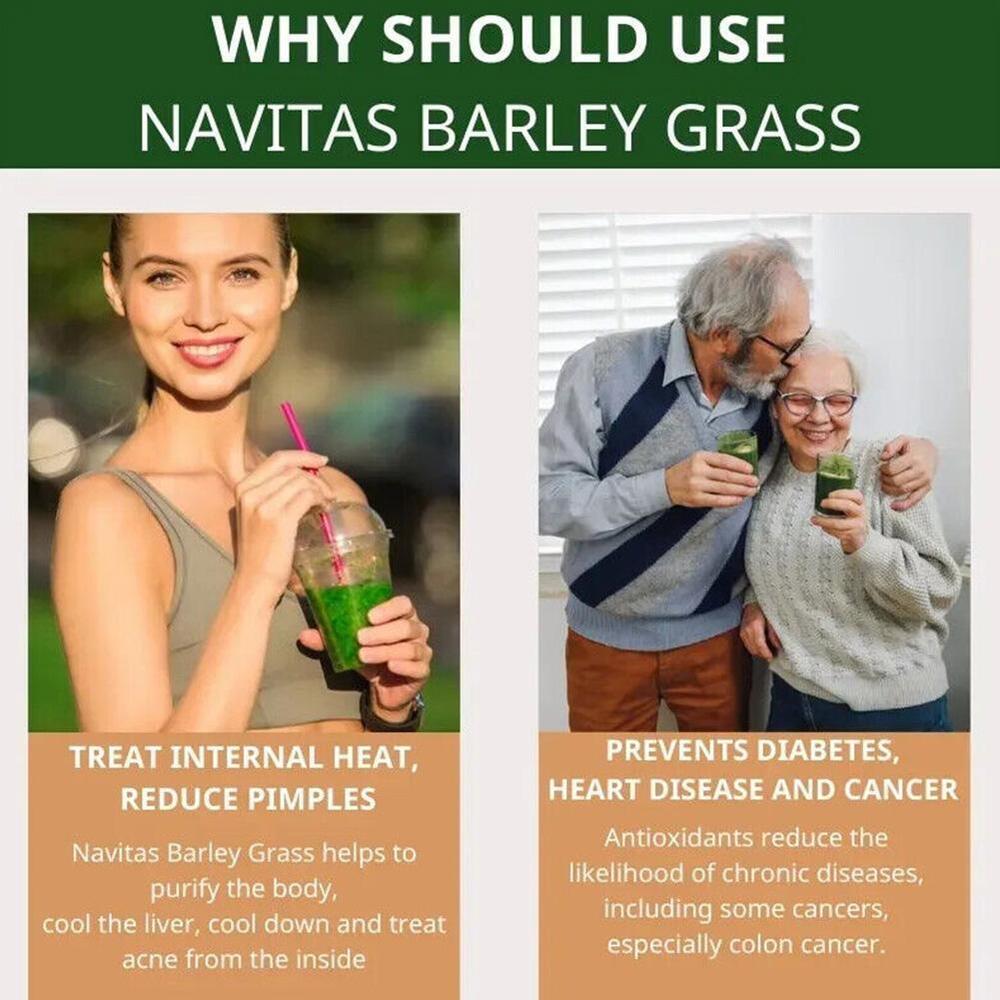 100Pcs Barley Grass Powder 100%Pure &Organic, Pure Organic Barley--