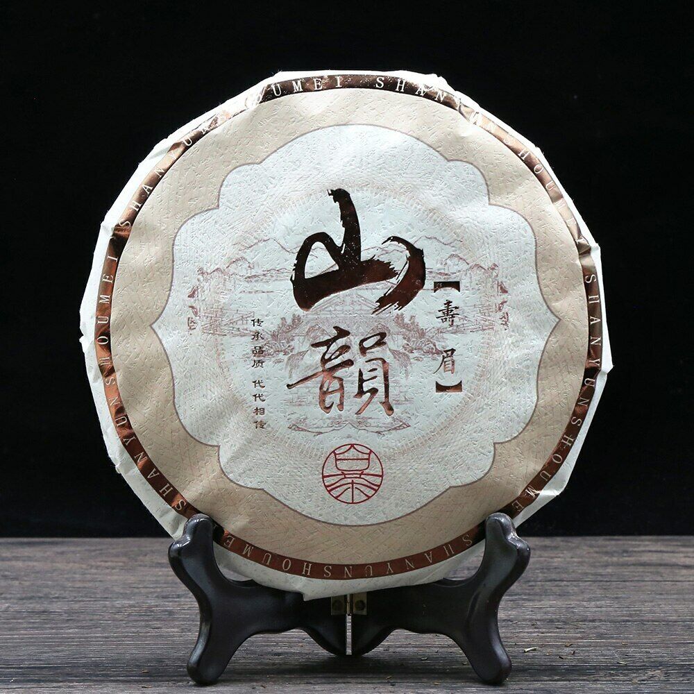 HelloYoung China Fujian Old Tree Fuding White Tea Shou Mei 340g Bai Cha Tea Leaf Cake