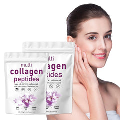 Multi Collagen Peptides Powder - Hydrolyzed Protein Peptides (Type I,II,III,V,X)