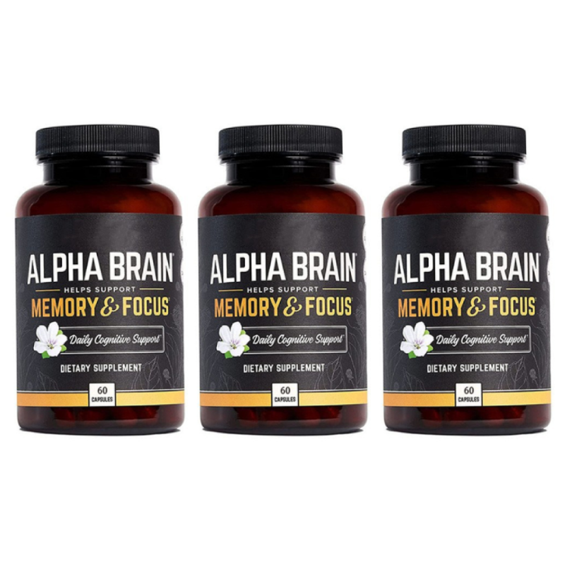 1-5PCS Alpha Brain Memory & Focus 60 Capsules Supplement for Men & Women