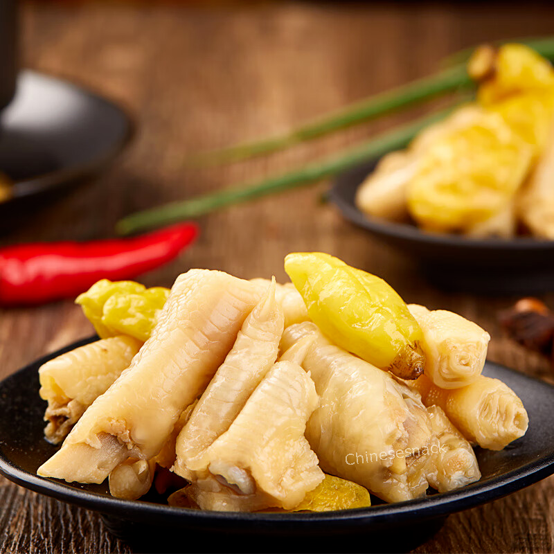 5 Youyou Chinese Pickled Pepper Chicken Feet Snack Chinese Spicy Snacks 有友泡椒凤爪