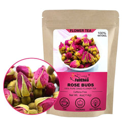 HelloYoung FullChea Dried Rose Buds 114g Premium Food-grade Rosebuds Dried Flowers