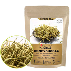 HelloYoung FullChea Natural Dried Honeysuckle - Jin Yin Hua Honeysuckle Tea 1.58oz/45g