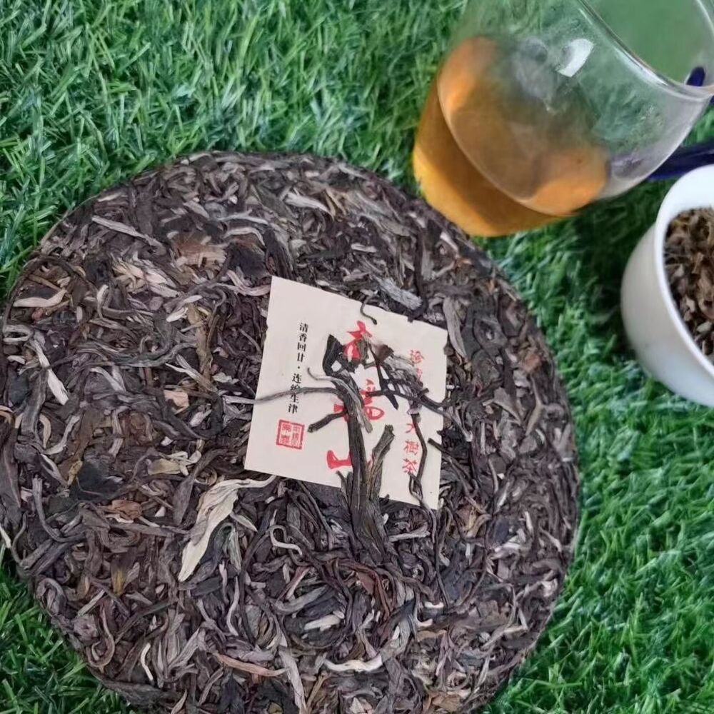357g Yunnan Puerh Raw Tea Nannuoshan Raw Pu-erh Tea Cake Aged Puer Cake Tea