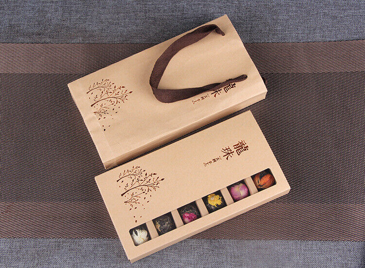 HelloYoung Yunnan Raw Pu'er Scented Tea 120g (18pcs) Dragon Ball Gift Box Jasmine 6 Flavor