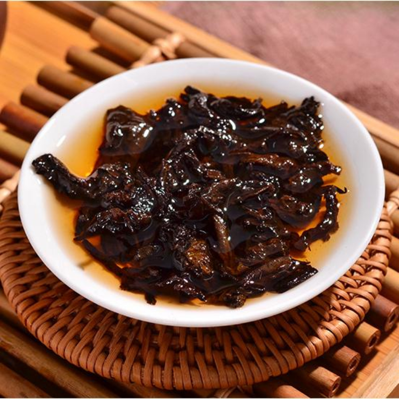 357g Yunnan Ripe Puerh Tea Cake Mantangxiang Pu-erh Cooked Tea Chinese Pu'er Tea
