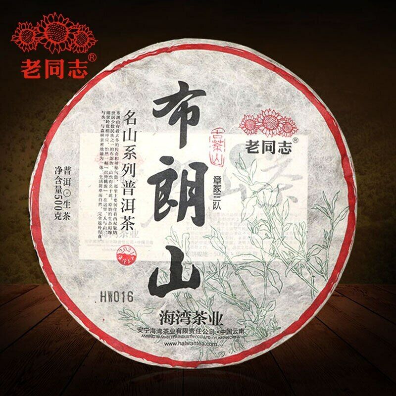 HelloYoung Haiwan Zhang Jia San Dui Raw Puer Tea Bulang Mountain Sheng Puerh 500g