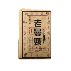 Yunnan Cooked Pu'er Tea 250g Laomane Puerh Ripe Tea Brick Aged Pu-erh Black Tea