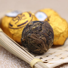 HelloYoung Organic Ball-shaped Aged Shou Mei Longevity Eyebrow Handmade White Tea Ball