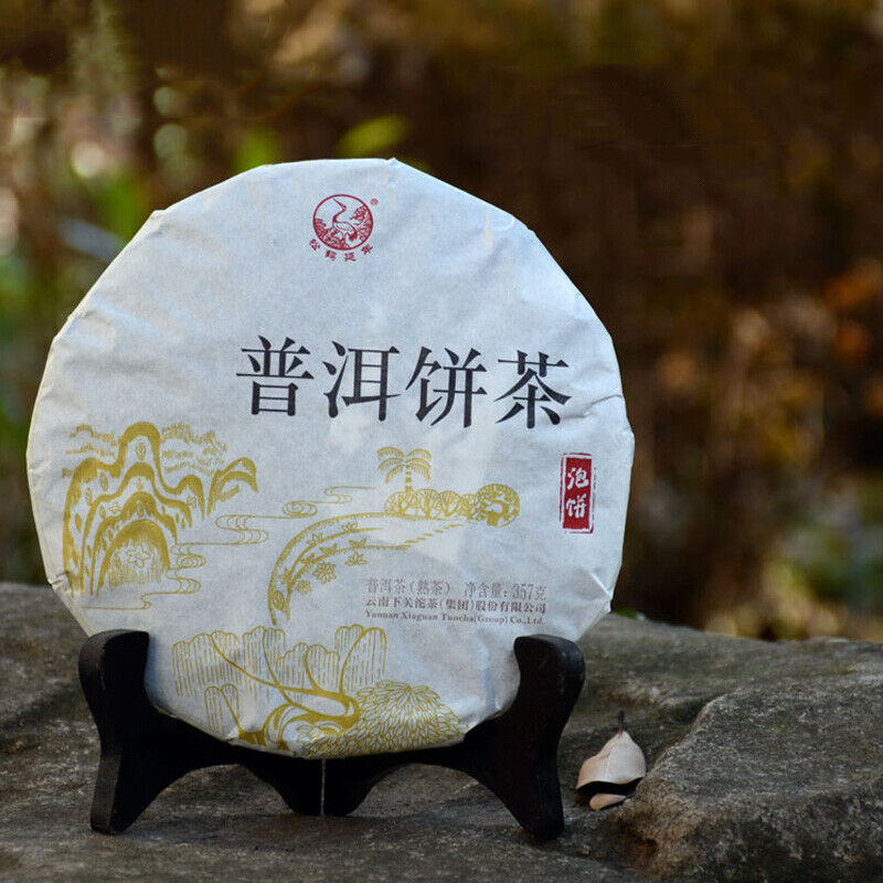 HelloYoung Yunnan XiaGuan Tuocha Pu'er Tea Pu Er Ripe Shu Puer Pao Bing Cake 357g